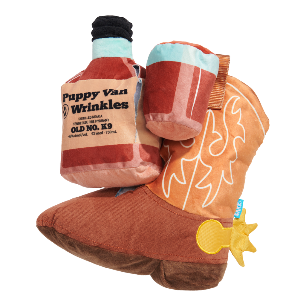 Bottoms Up Boot Plush 2-in-1 + Enrichment Dog Toy