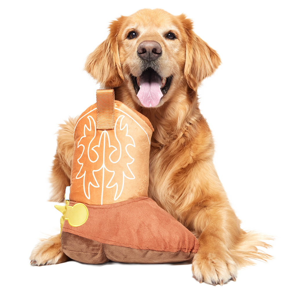 Bottoms Up Boot Plush 2-in-1 + Enrichment Dog Toy