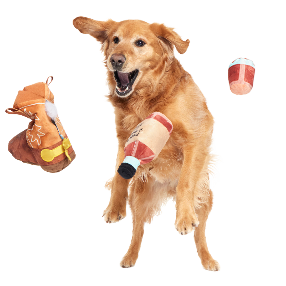 Bottoms Up Boot Plush 2-in-1 + Enrichment Dog Toy