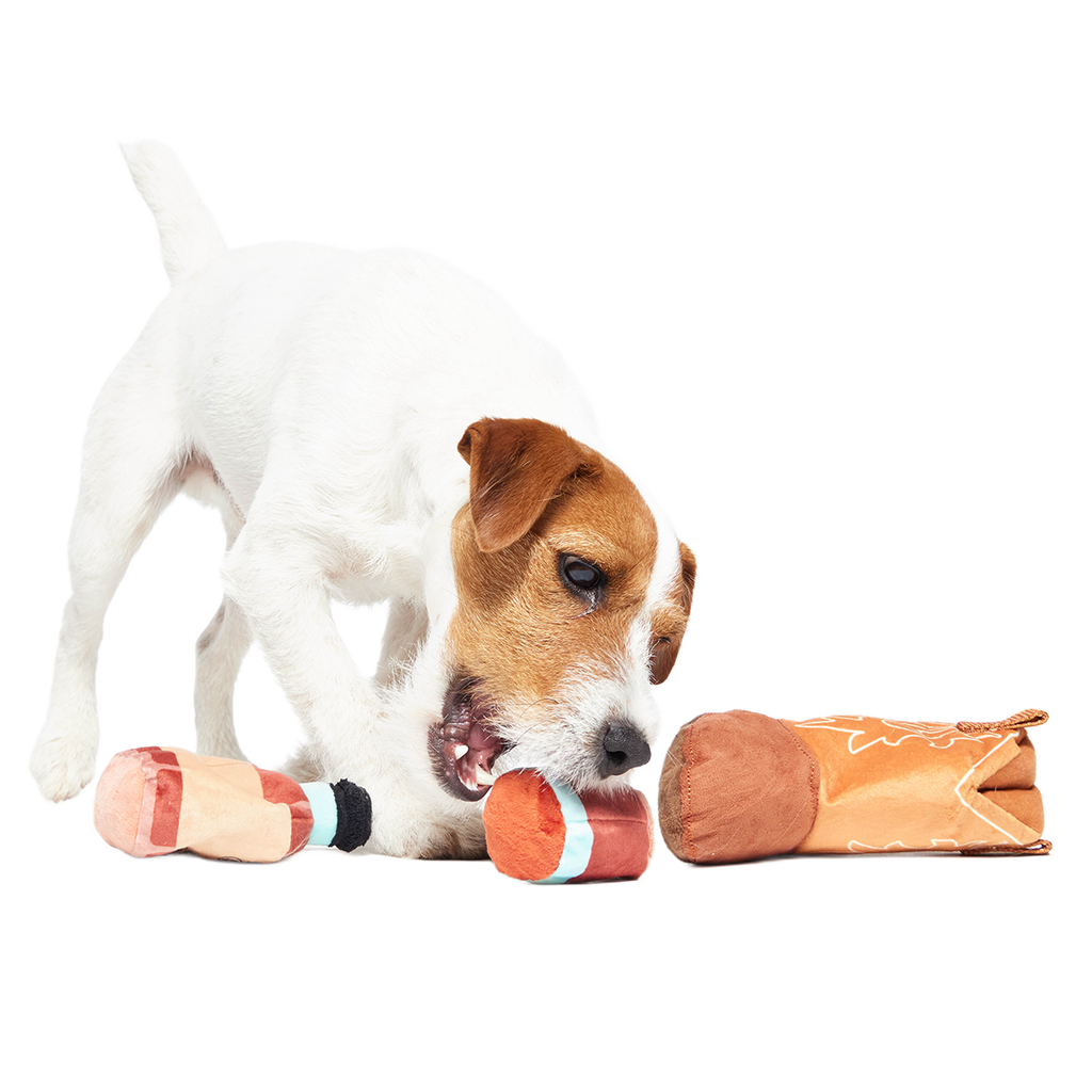 Bottoms Up Boot Plush 2-in-1 + Enrichment Dog Toy