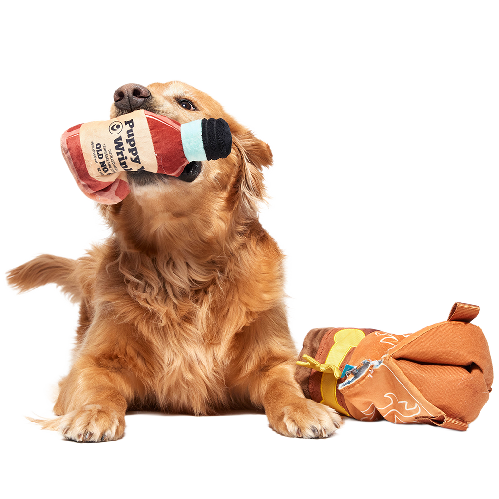 Bottoms Up Boot Plush 2-in-1 + Enrichment Dog Toy